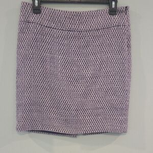 The Limited Navy Blue, Tan And Cream Mini Pencil Skirt Size 4 Fully Lined